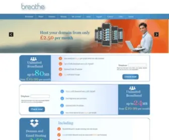 Zetnet.co.uk(Breathe Internet) Screenshot