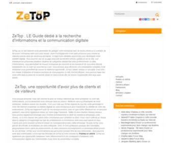 Zetop.fr(Le top des sites internet) Screenshot