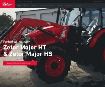 Zetor.com(ZETOR TRACTORS a.s) Screenshot