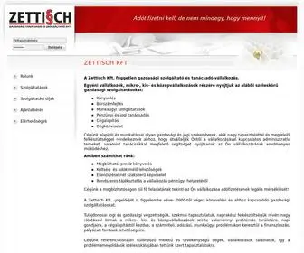 Zettisch.hu(Zettisch Kft) Screenshot