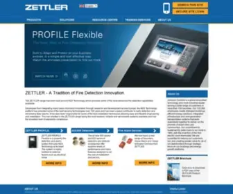 Zettlerfire.com(ZETTLER Fire Detection Products and Systems) Screenshot