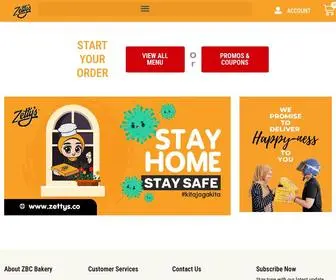 Zettys.co(ZBC Bakery) Screenshot