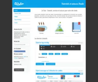 Zetuto.com(Tutoriels et astuces site Jimdo) Screenshot