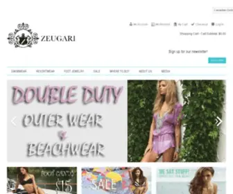 Zeugari.com(Zeugari Beachwear Inc) Screenshot