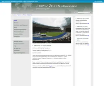 Zeugen-Jehovas.com(Offizielle Website von Jehovas Zeugen in Deutschland) Screenshot