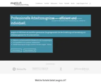 Zeugnis.ch(Effizienter & individueller Zeugnisgenerator) Screenshot