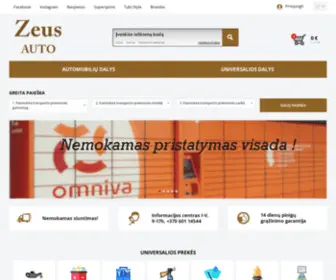 Zeusauto.lt(Atsargini) Screenshot