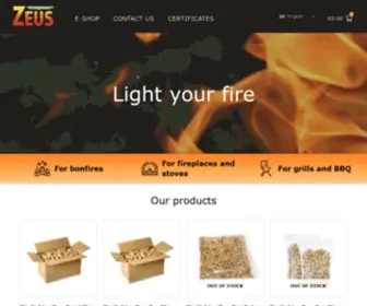 Zeuseco.com(Zeus Ecolighters) Screenshot