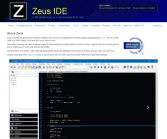 Zeusedit.com(Zeus IDE) Screenshot