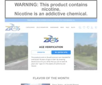 Zeusejuice.com(Zeus Ejuice Best E) Screenshot