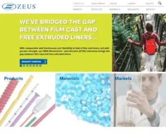 Zeusinc.com(Polymer Extrusion & Tubing) Screenshot