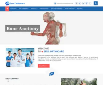 Zeusorthocare.com(Zeus Orthocare) Screenshot