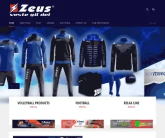 Zeussports.com.au(Zeus Sports Apparel) Screenshot