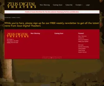 Zeustheaters.com(Zeus Digital Theaters) Screenshot