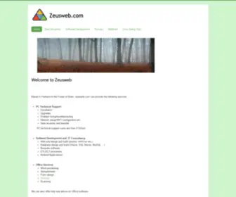 Zeusweb.com(Based in Parkend the Forest of Dean) Screenshot