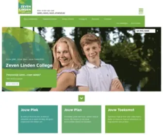 Zeven-Linden.nl(Het Zeven Linden College) Screenshot