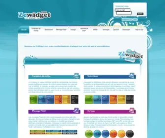Zewidget.com(Site de Widgets à placer sur son site) Screenshot