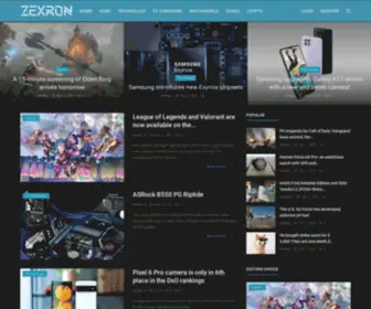 Zexron.com(Computer-PC Hardware, Audio Equipment, Digital Cameras, Hardware Reviews) Screenshot
