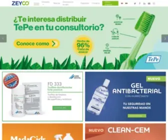 Zeyco.com(Comercializadora de materiales dentales) Screenshot