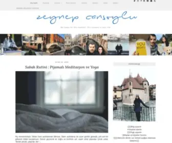 Zeynepcansoylu.com(Be happy for this moment. This moment) Screenshot