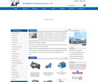 ZFHYdraulic.com(ZF Hydraulic & Pneumatic parts Co) Screenshot