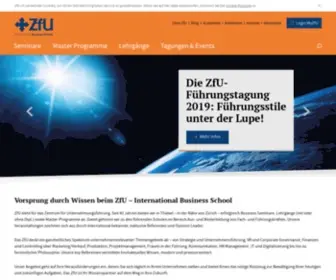 Zfu.ch(Das ZfU bietet jährlich über 900 Weiterbildungen) Screenshot