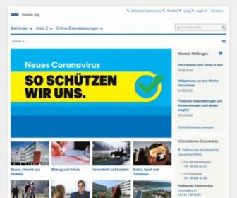 ZG.ch(Kanton Zug) Screenshot