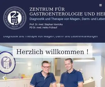 ZGH.ch(Zentrum für Gastroenterologie und Hepatologie) Screenshot