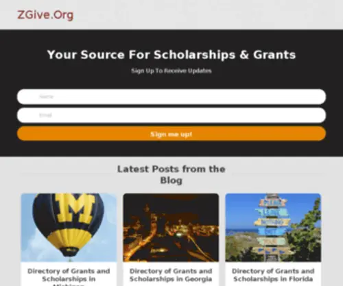 Zgive.org(Zgive) Screenshot