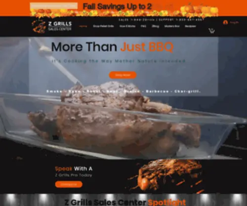 Zgrillssalescenter.com(Z Grills Sales Center) Screenshot