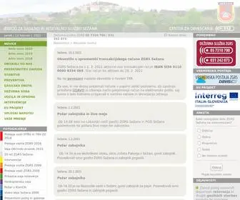 ZGRS.si(Zavod za gasilno in reševalno službo Sežana) Screenshot