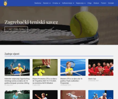 Zgtenis.hr(Zagrebački teniski savez) Screenshot