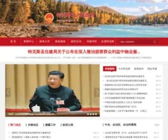 ZGTKS.gov.cn(特克斯县公共信息网) Screenshot