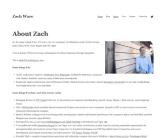 Zgware.com(Zach Ware) Screenshot