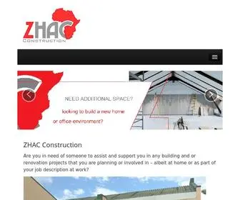 Zhac.co.za(Professional renovation and building project services) Screenshot