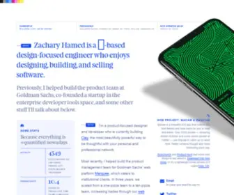 Zhamed.com(Zachary Hamed) Screenshot