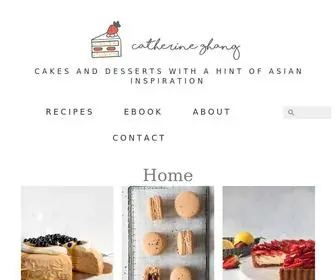 Zhangcatherine.com(Desserts with a hint of Asian inspiration) Screenshot
