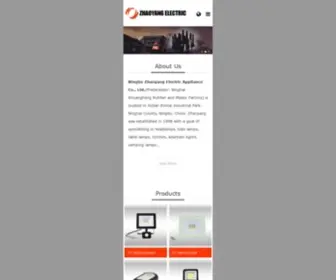 Zhaoyangcn.com(Ningbo Zhaoyang Electric Appliance Co) Screenshot