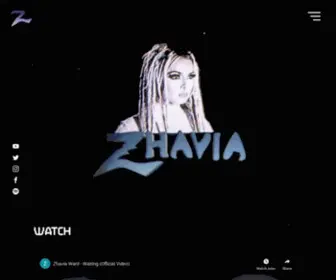 Zhaviamusic.com(Zhavia Ward Music) Screenshot