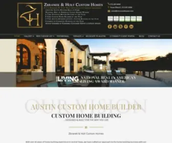 Zhcustomhomes.com(Austin Luxury Home Builders Zbranek & Holt Custom Homes) Screenshot