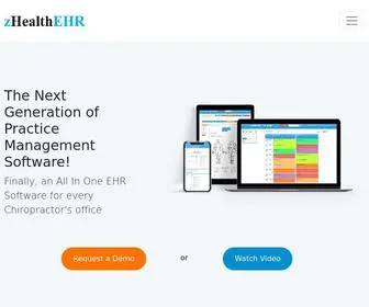 Zhealthehr.com(zHealthEHR) Screenshot