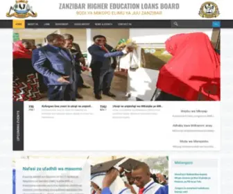 Zhelb.go.tz(Bodi ya mikopo ya elimu ya juu Zanzibar) Screenshot