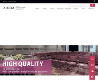 Zhidafurniture.com(GUANG DONG ZHDA FURNISHINGS INDUSTRIAL CO) Screenshot