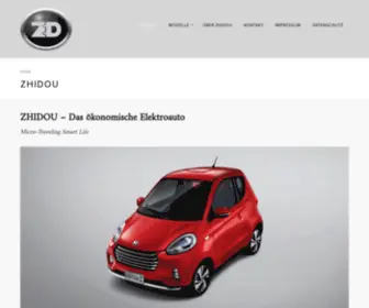 Zhidou-Ecars.de(Das Elektroauto von ZHIDOU) Screenshot