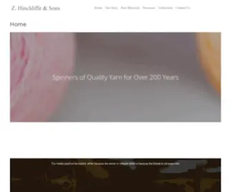 Zhinchliffe.co.uk(Producing Quality Cashmere Since 1766) Screenshot