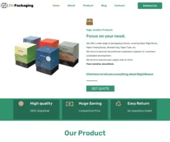 Zhinfopackaging.com(ZH Packaging) Screenshot