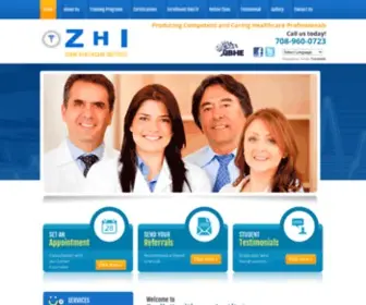 Zhischool.org(Healthcare Training for Phlebotomists and Nursing Assistants) Screenshot