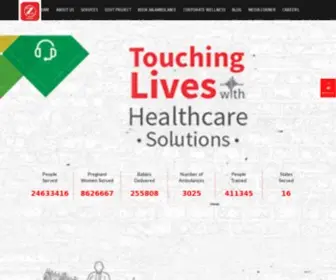 ZHL.org.in(Ziqitza Healthcare Ltd) Screenshot