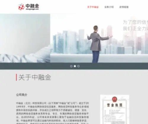 Zhongrongjin.com(中融金) Screenshot