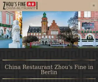 Zhousfine.de(China Restaurant Zhou’s Fine) Screenshot